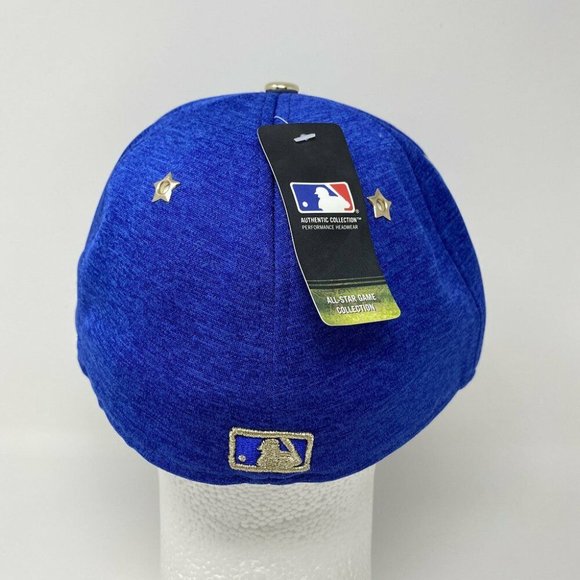 NWT Chicago Cubs 2017 MLB All Star Game Fitted Hat 7 5/8 Blue Cap Baseball - Picture 3 of 9